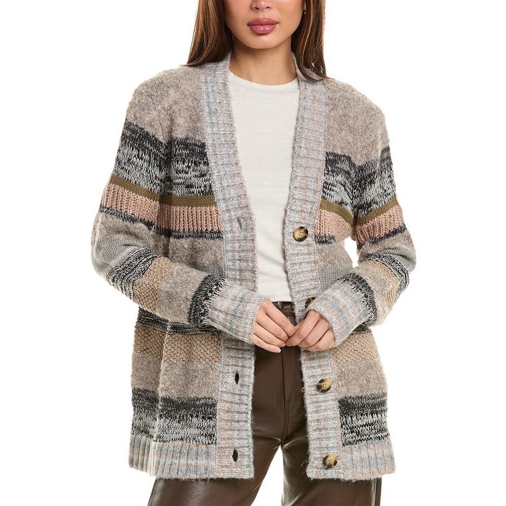 Cabi | Boyfriend Mix Knit Cardigan Size S